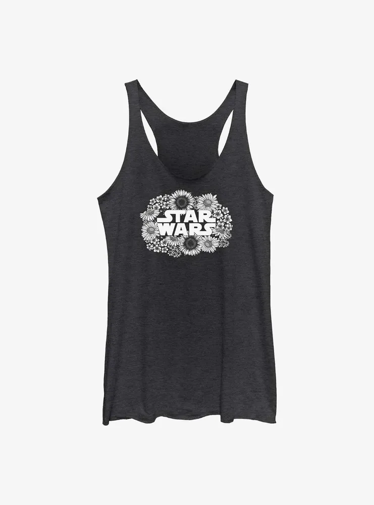 Star Wars Flowers Logo Womens Tank Top