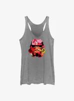 Star Wars Stormtrooper Floral Helmet Womens Tank Top