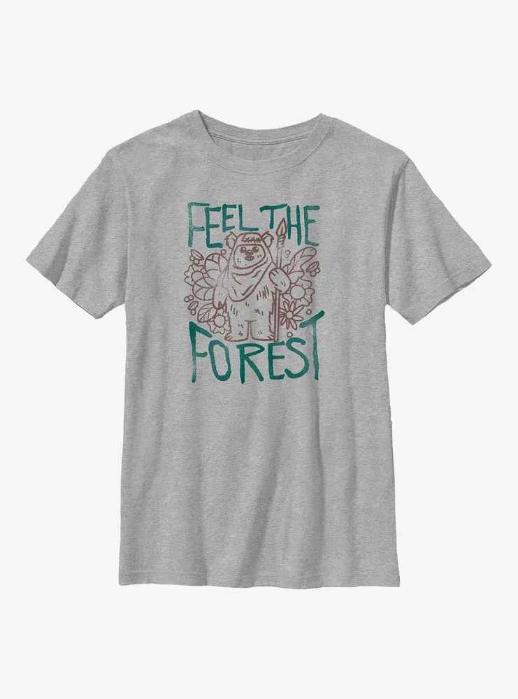 Star Wars Ewok Feel The Forest Youth T-Shirt