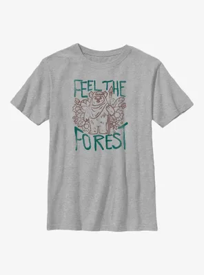 Star Wars Ewok Feel The Forest Youth T-Shirt