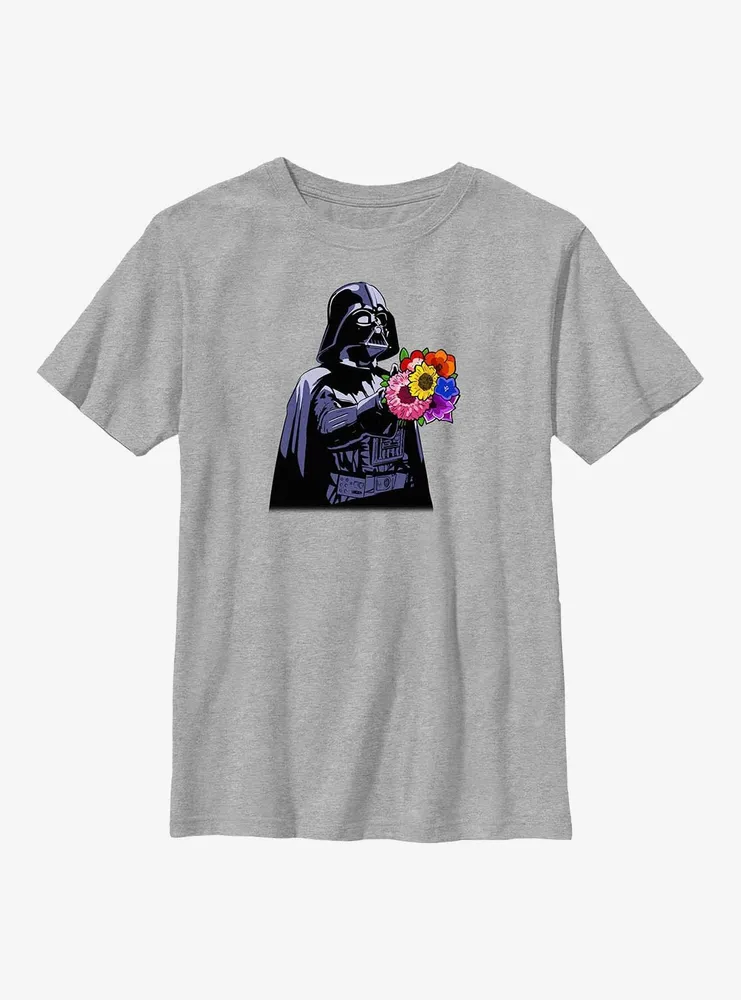 Star Wars Vader Handing Flowers Youth T-Shirt