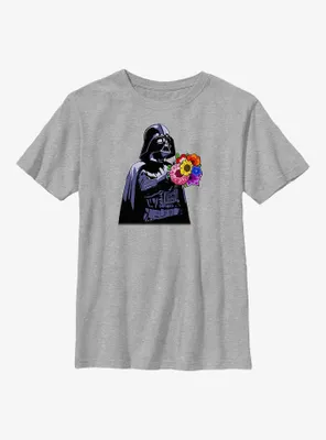 Star Wars Vader Handing Flowers Youth T-Shirt