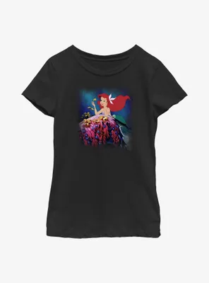 Disney The Little Mermaid He Loves Me Youth Girls T-Shirt