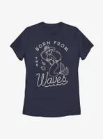 Disney The Little Mermaid Ariel Born From Waves Womens T-Shirt