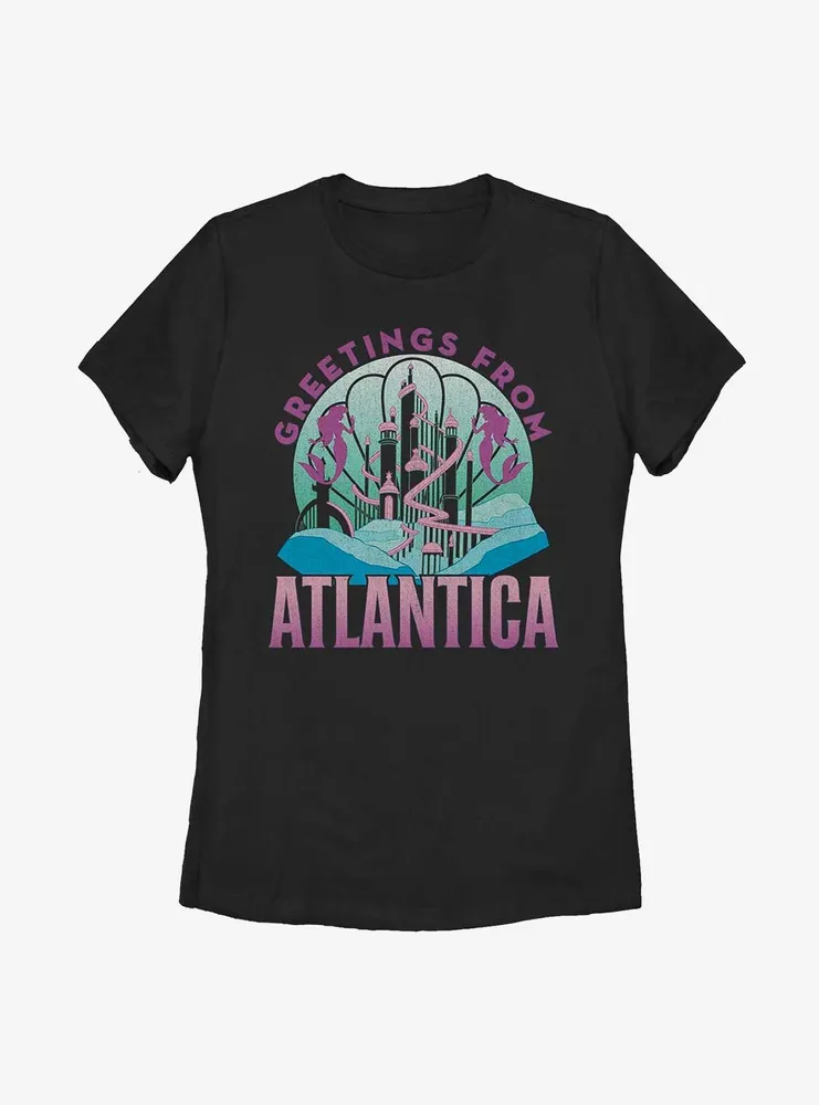 Disney The Little Mermaid Greetings From Atlantica Womens T-Shirt