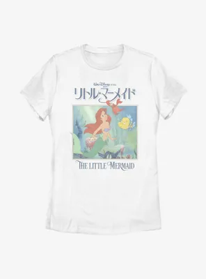 Disney The Little Mermaid Japanese Poster Womens T-Shirt