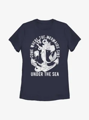 Disney The Little Mermaid Under Sea Where Mermaids Sing Womens T-Shirt