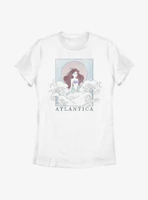 Disney The Little Mermaid Ariel Ocean Wave Atlantica Womens T-Shirt