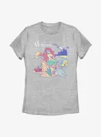 Disney The Little Mermaid Seaside Besties Logo Womens T-Shirt