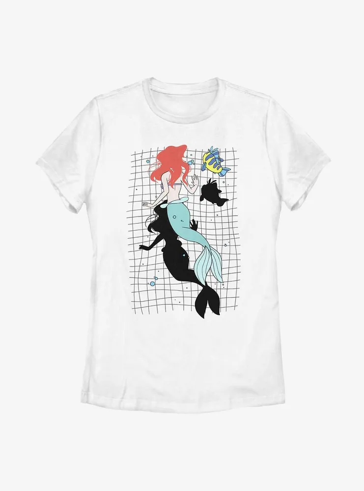 Disney The Little Mermaid Swim With Friends Womens T-Shirt