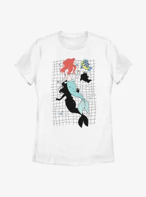 Disney The Little Mermaid Swim With Friends Womens T-Shirt