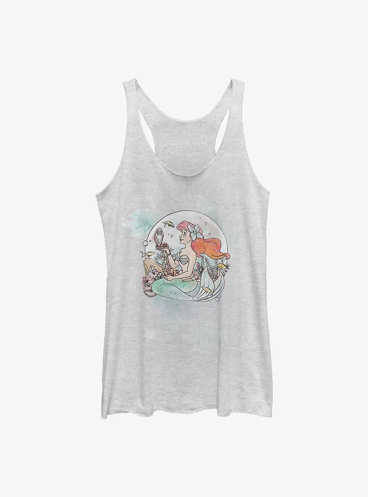 Disney The Little Mermaid Ariel Pearls Womens Tank Top