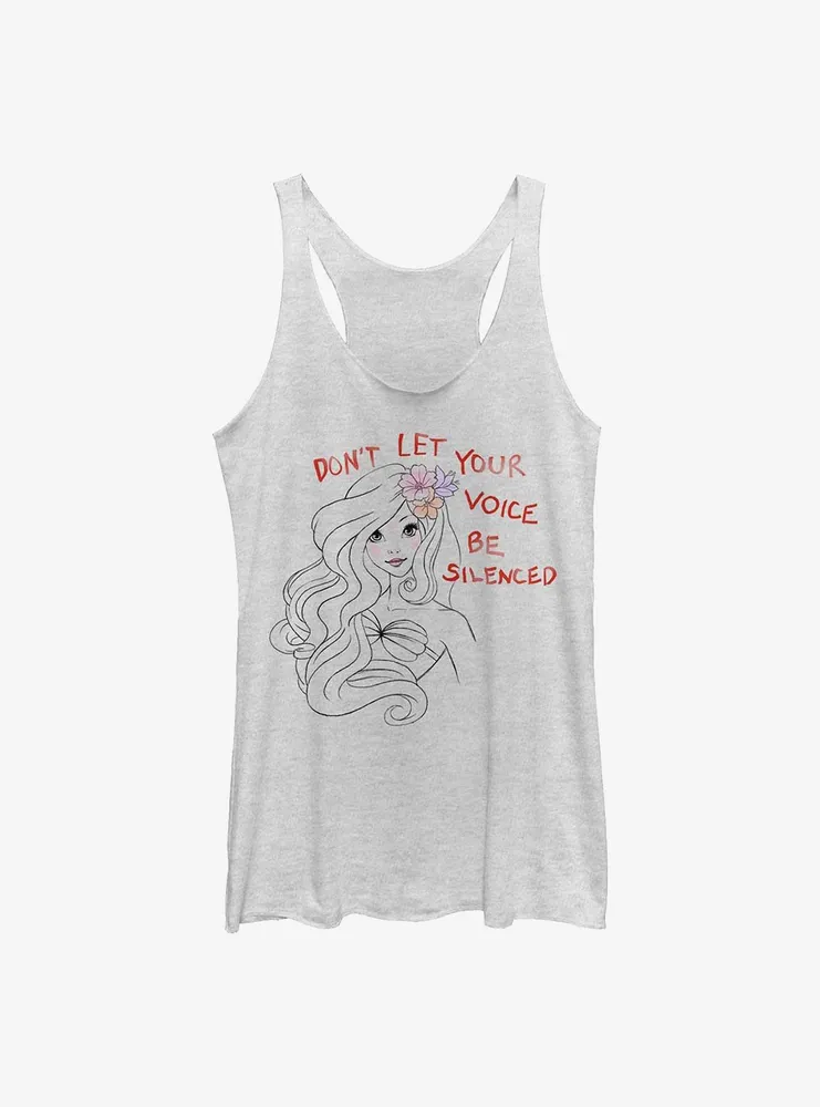 Disney The Little Mermaid Don't Silence Your Voice Womens Tank Top