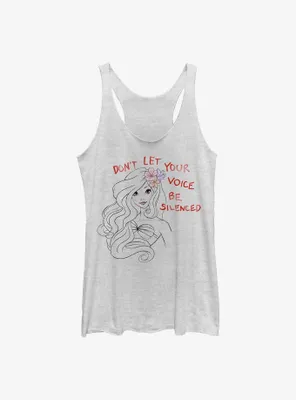 Disney The Little Mermaid Don't Silence Your Voice Womens Tank Top