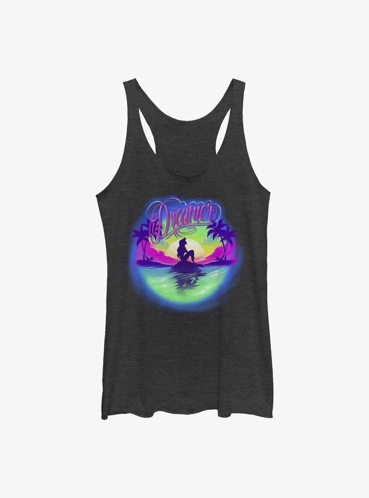 Disney The Little Mermaid Dreamer Badge Womens Tank Top