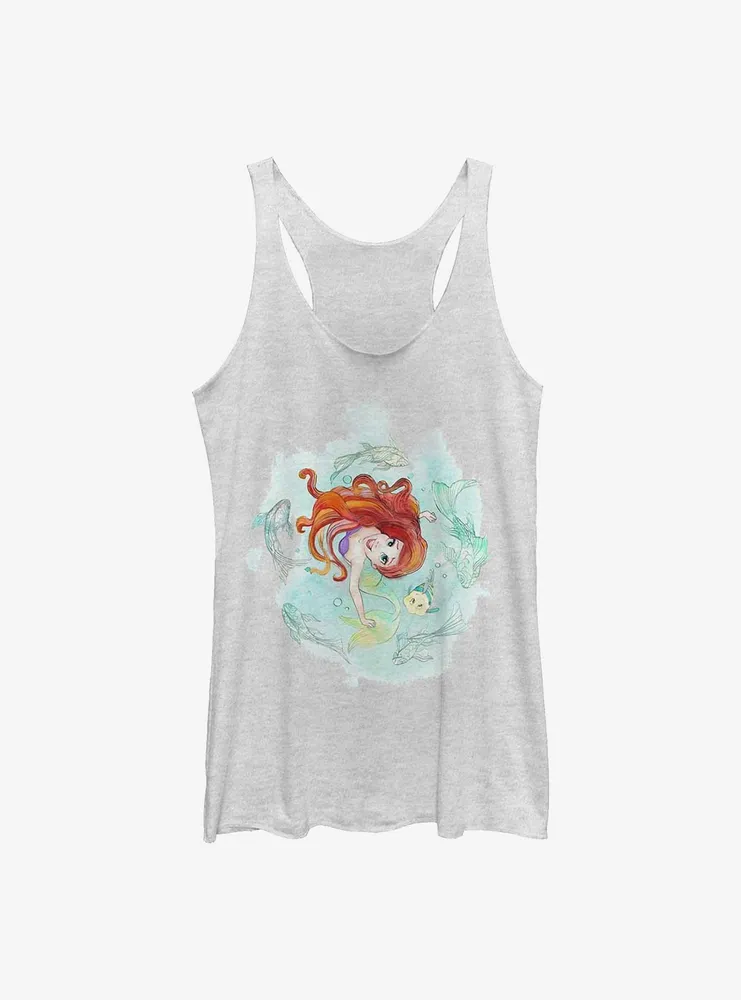 Disney The Little Mermaid Floating Bliss Womens Tank Top