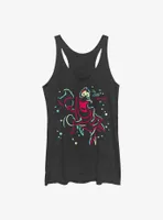 Disney The Little Mermaid Neon Sebastian Womens Tank Top