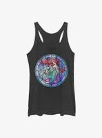 Disney The Little Mermaid Ariel Stained Glass Womens Tank Top