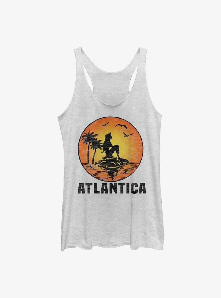 Disney The Little Mermaid Atlantica Sunset Womens Tank Top