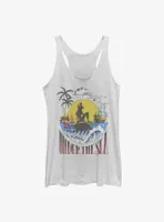 Disney The Little Mermaid Sunset Poster Womens Tank Top