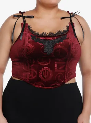 Interview With The Vampire Velvet Lace Girls Corset Plus