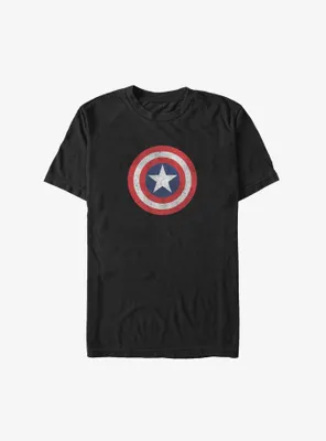 Marvel Captain America Distressed Shield Big & Tall T-Shirt