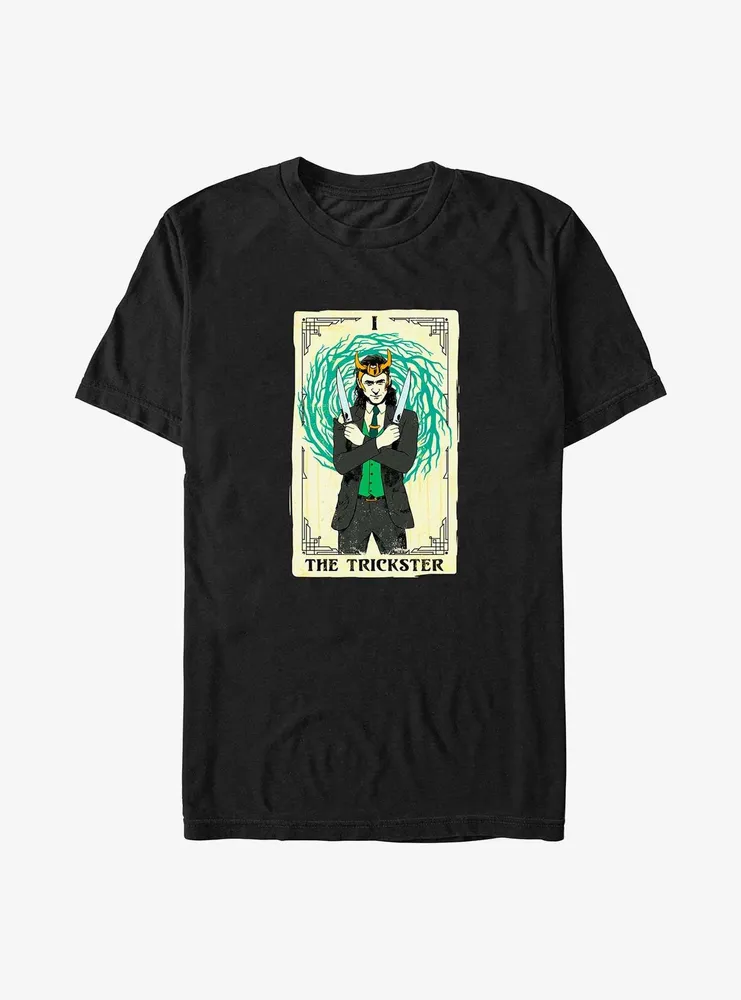 Marvel Loki The Trickster Tarot Card Big & Tall T-Shirt
