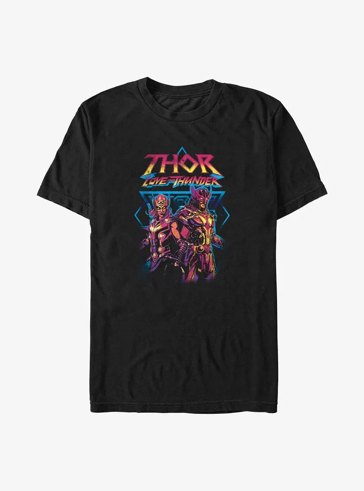 Boxlunch Marvel Thor: Love And Thunder Grunge Duo Big & Tall T-Shirt