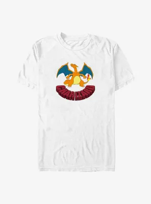 Pokemon Charizard Logo Big & Tall T-Shirt