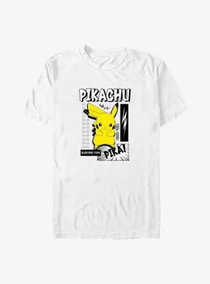 Pokemon Electric Type Pikachu Big & Tall T-Shirt