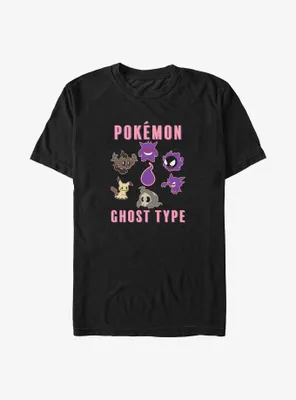 Pokemon Ghost Type Group Big & Tall T-Shirt