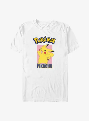 Pokemon Pikachu Jump Poster Big & Tall T-Shirt