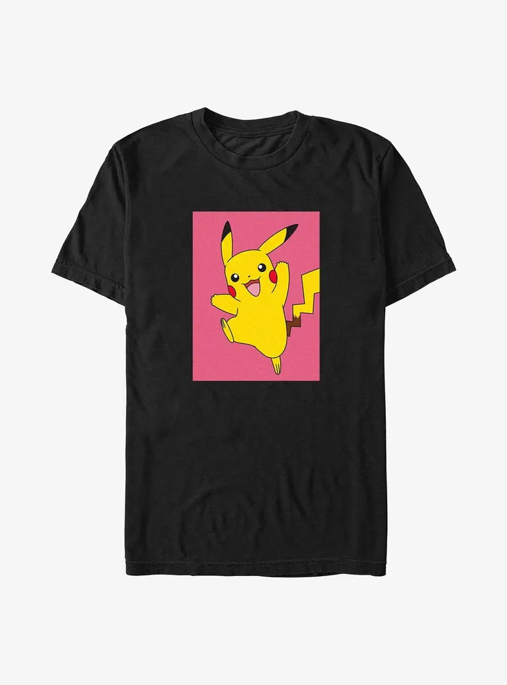 Pokemon Pikachu Leap Poster Big & Tall T-Shirt