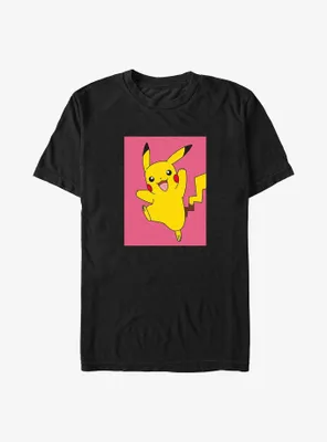 Pokemon Pikachu Leap Poster Big & Tall T-Shirt