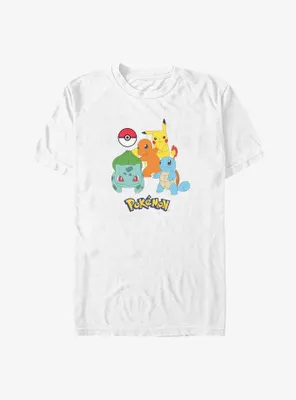 Pokemon Poke Ball Group Big & Tall T-Shirt