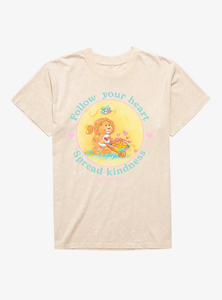 Care Bear Cousins Brave Heart Lion Follow Your Mineral Wash T-Shirt