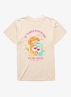 Care Bear Cousins Brave Heart Lion & Gentle Lamb Be Kind Mineral Wash T-Shirt