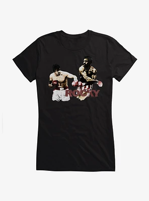 Rocky Vs. Apollo Creed Fight Scene Girls T-Shirt