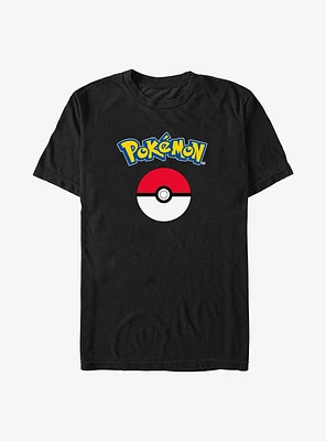 Pokemon Poke Ball Logo Big & Tall T-Shirt