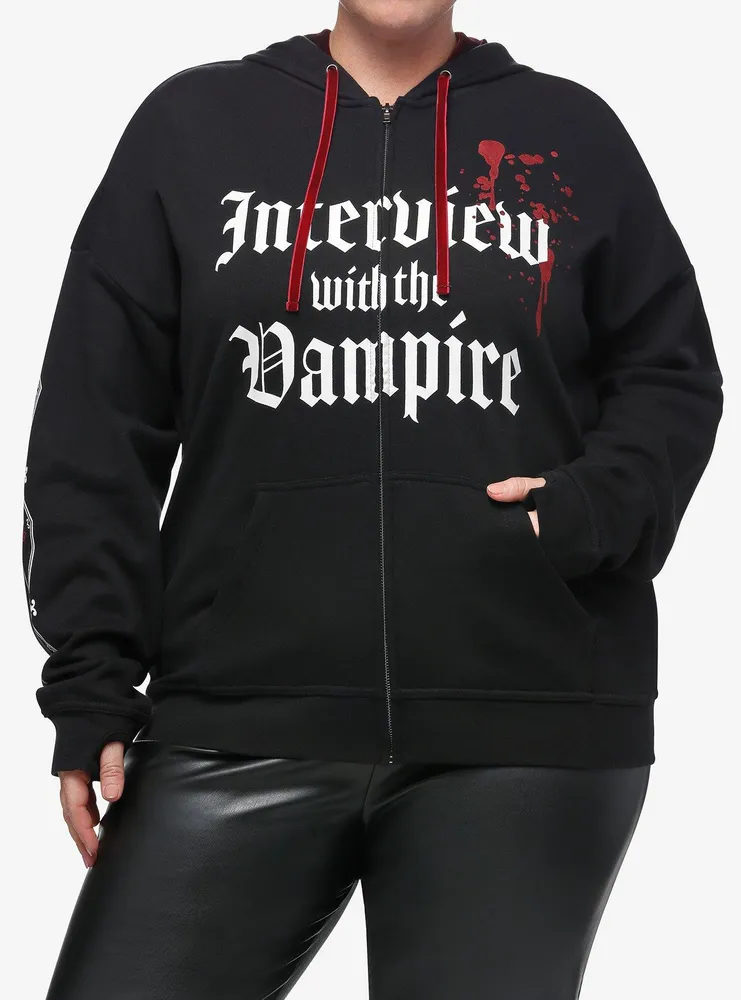 Hot Topic Interview With The Vampire Coffins Lace-Up Girls Hoodie