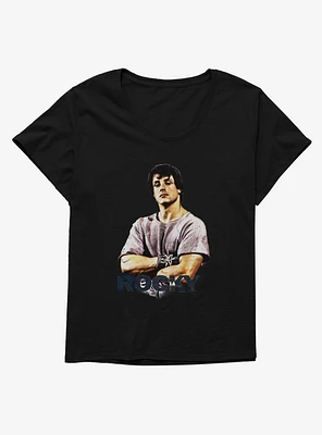 Rocky Balboa Portrait Girls T-Shirt Plus