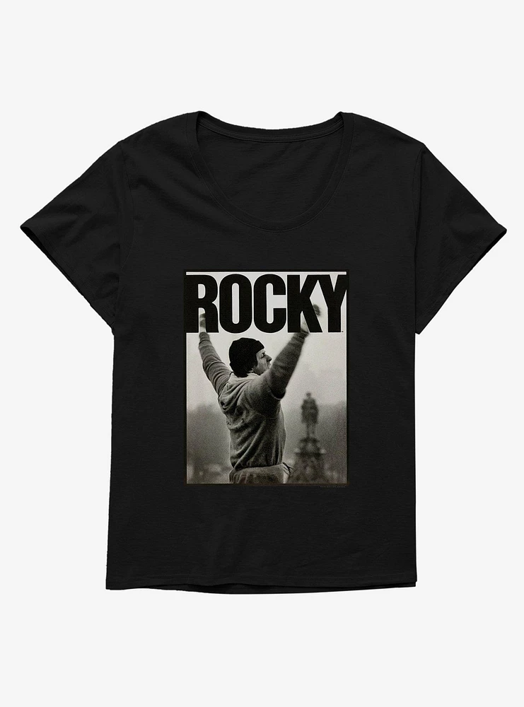 Rocky Iconic Steps Print  Girls T-Shirt Plus