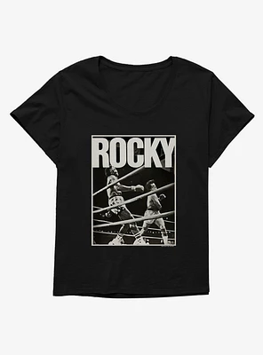 Rocky Punch To Apollo Print Girls T-Shirt Plus