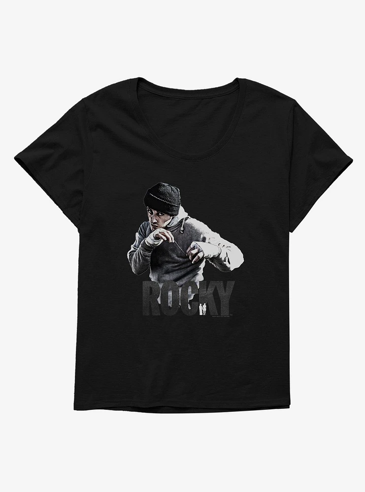 Rocky Ready To Fight Stance Girls T-Shirt Plus