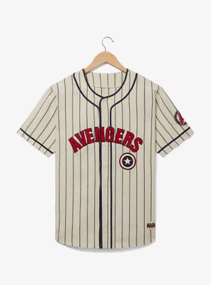 Marvel Captain America Striped Baseball Jersey - BoxLunch Exclusive