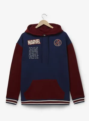 Marvel Avengers Logo Color Block Hoodie - BoxLunch Exclusive