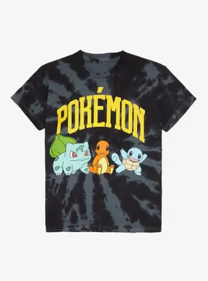 Pokémon Starters Tie-Dye Youth T-Shirt - BoxLunch Exclusive