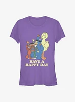 Sesame Street Have A Happy Day Girls T-Shirt