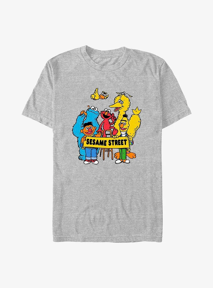 Sesame Street Banner Group T-Shirt