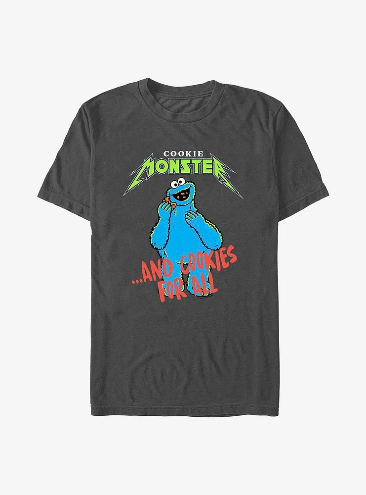 Sesame Street Cookie Monster and Cookies For All T-Shirt